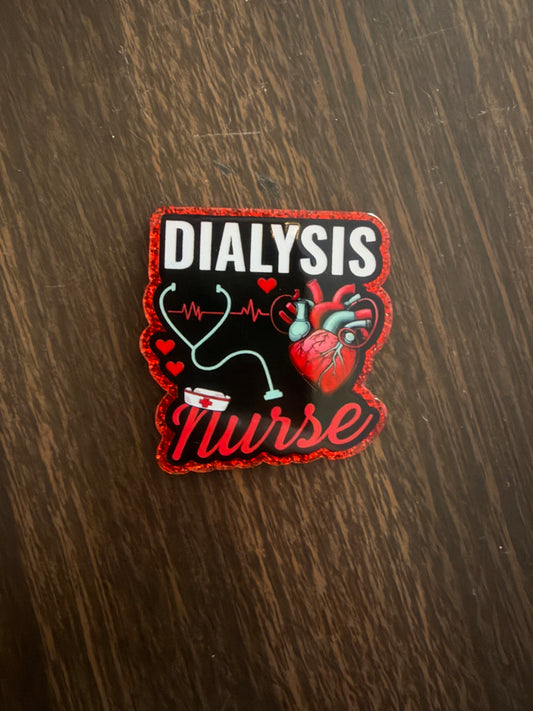 Dialysis nurse badge reel