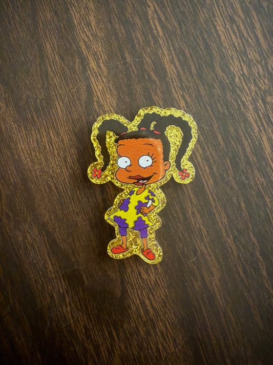 Rugrats (Suzy) badge reel (gold background)