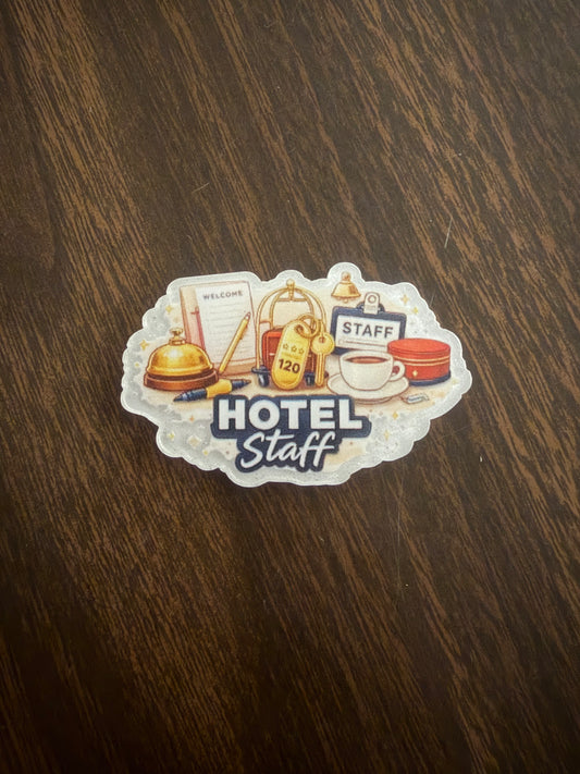 Hotel Staff badge reel