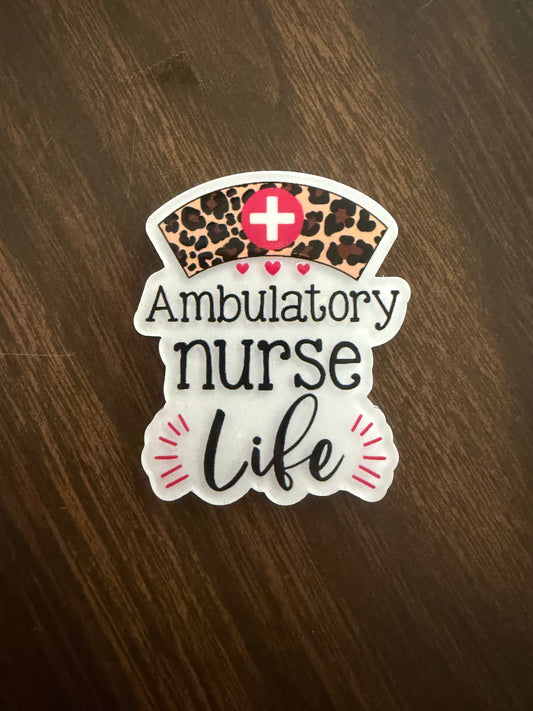 Ambulatory nurse life badge reel