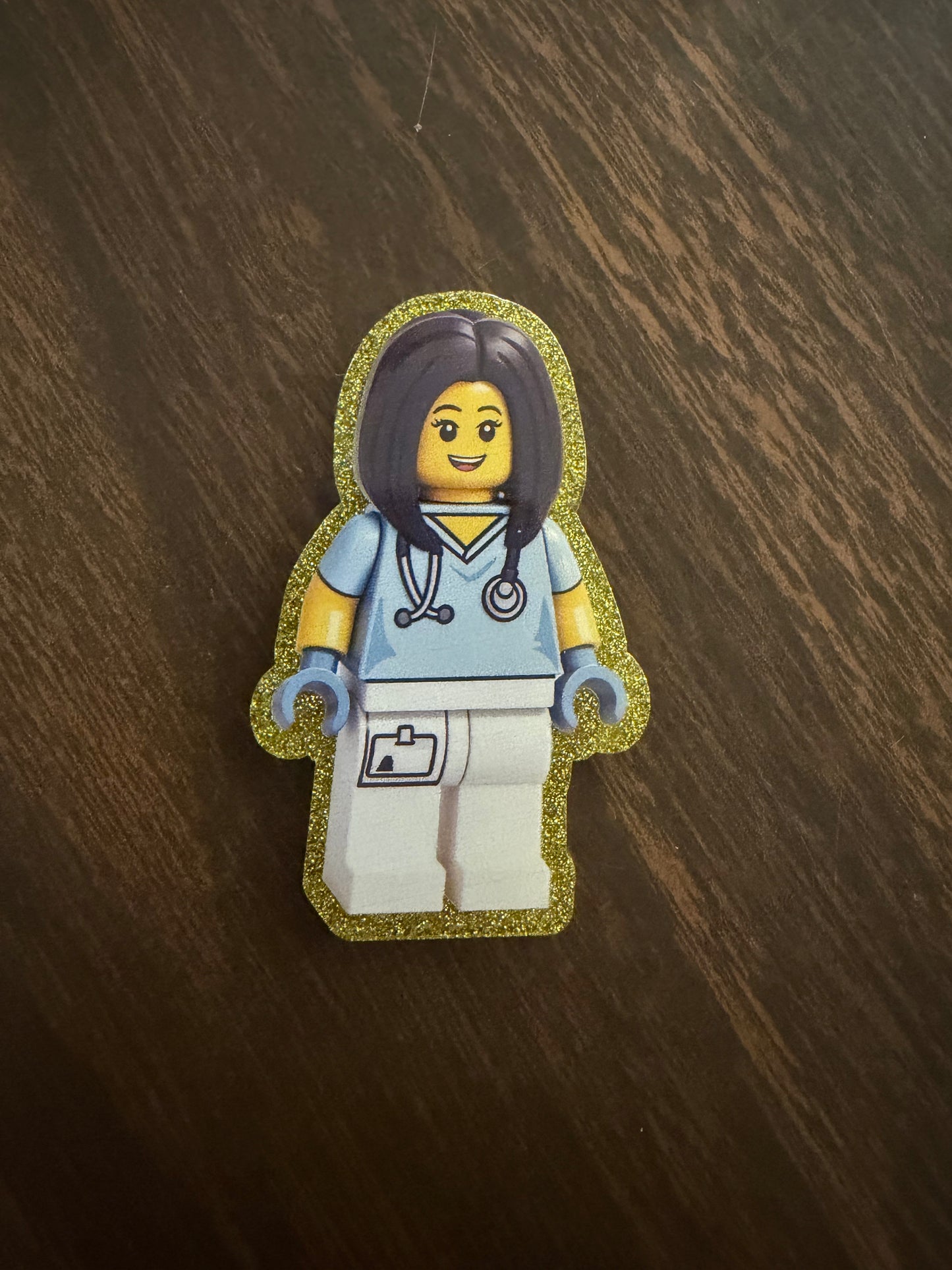 Lego Nurse badge reel