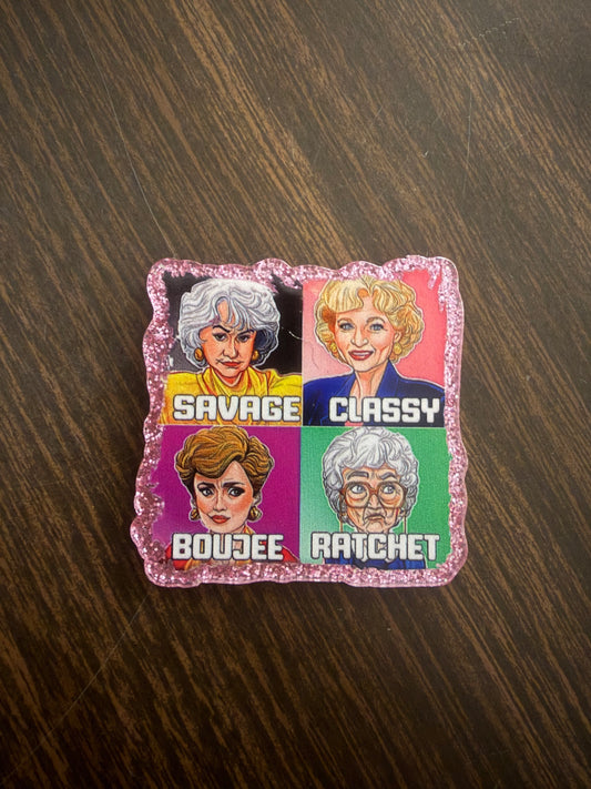 Golden Girls badge reel