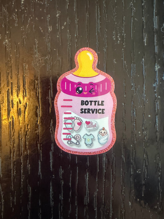 Baby Bottle service badge reel