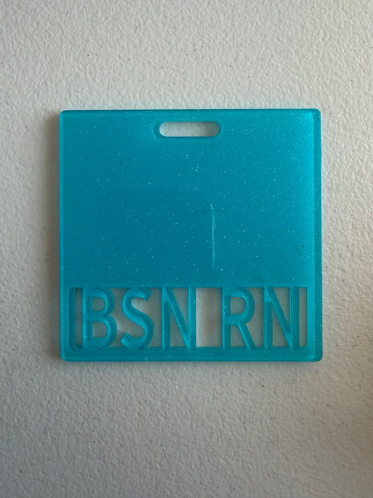 BSN RN badge buddy (blue)