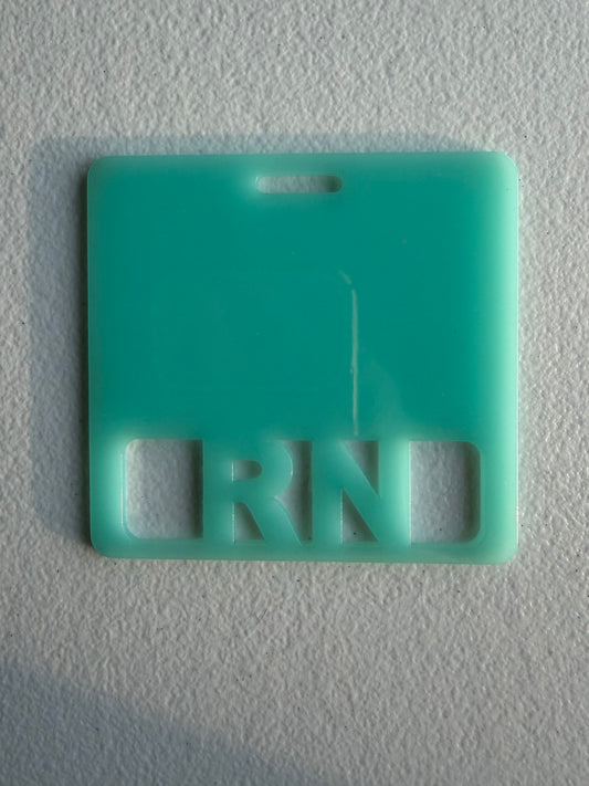 RN badge buddy (transparent teal)