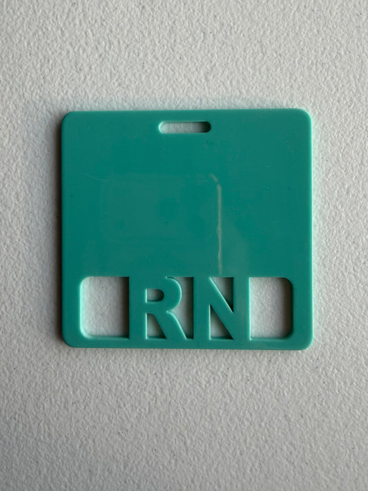 RN badge buddy (solid teal)