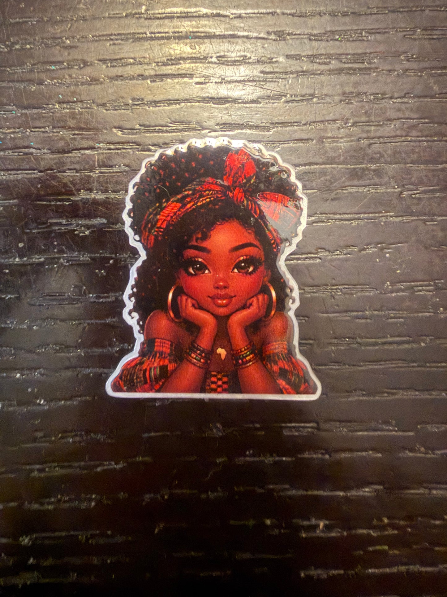 Lady Africa badge reel