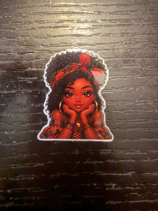 Lady Africa badge reel