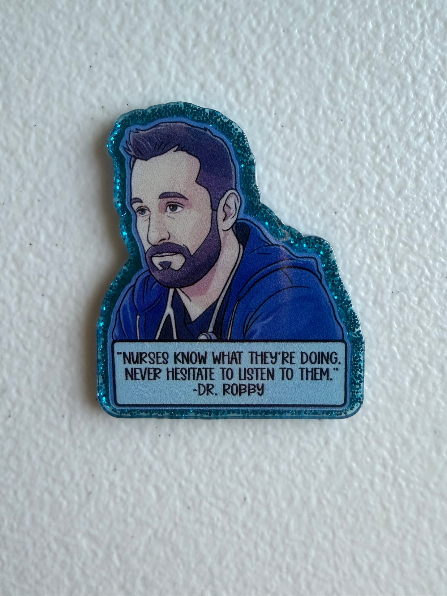 Dr. Robby (The Pitt) badge reel