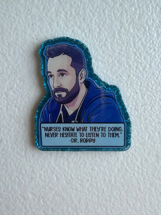 Dr. Robby (The Pitt) badge reel