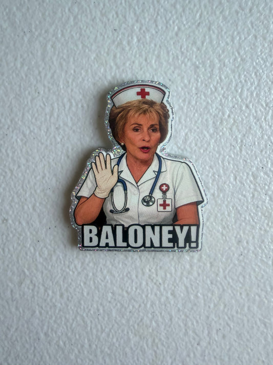 Judge Judy nurse badge reel