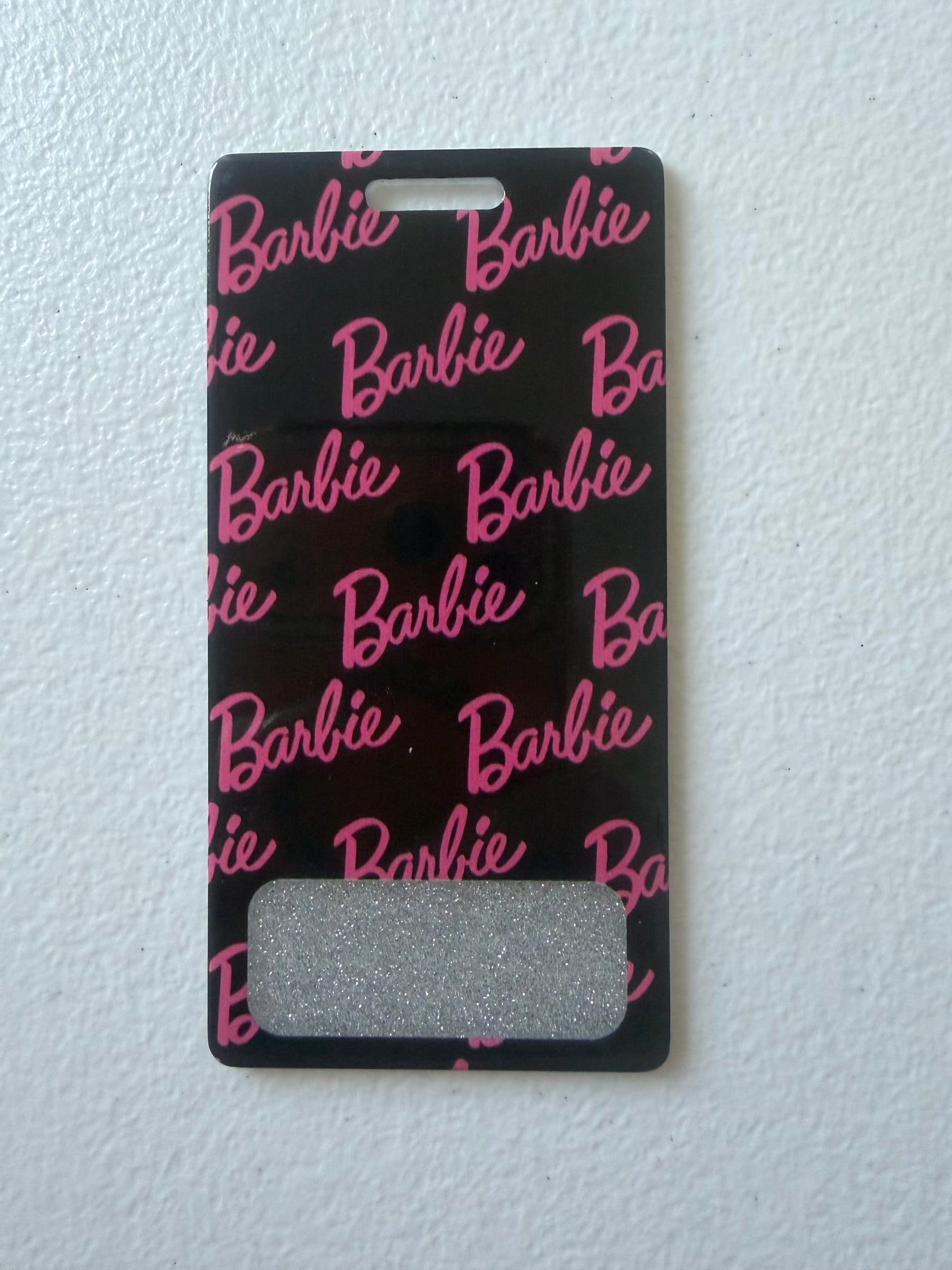 Barbie vertical badge buddy