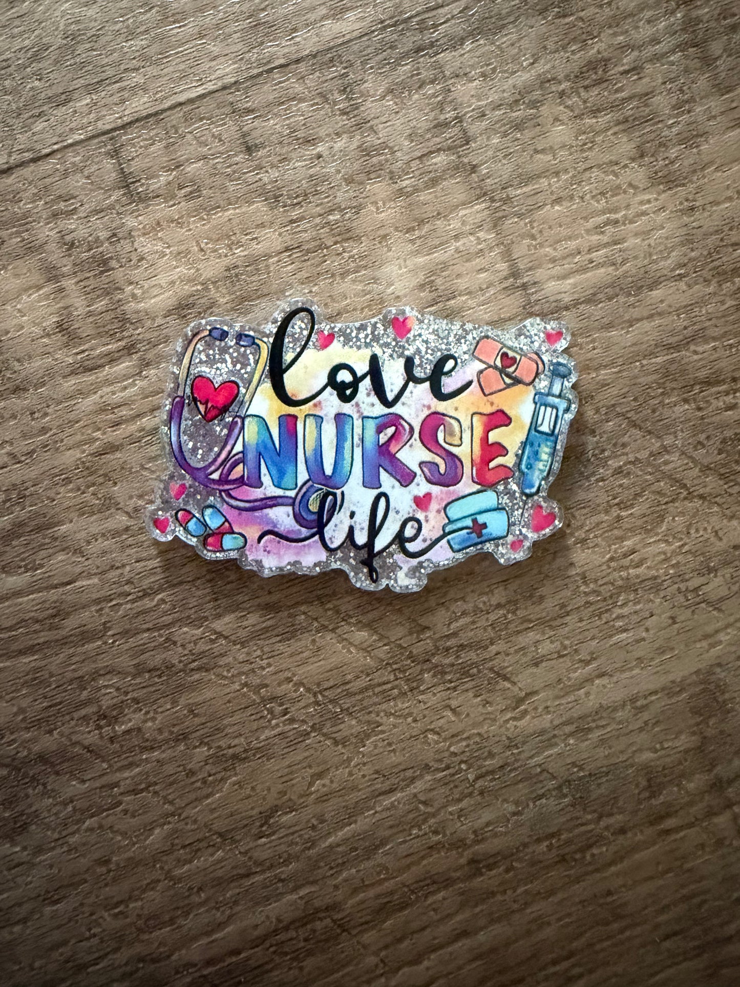 Love nurse life badge reel
