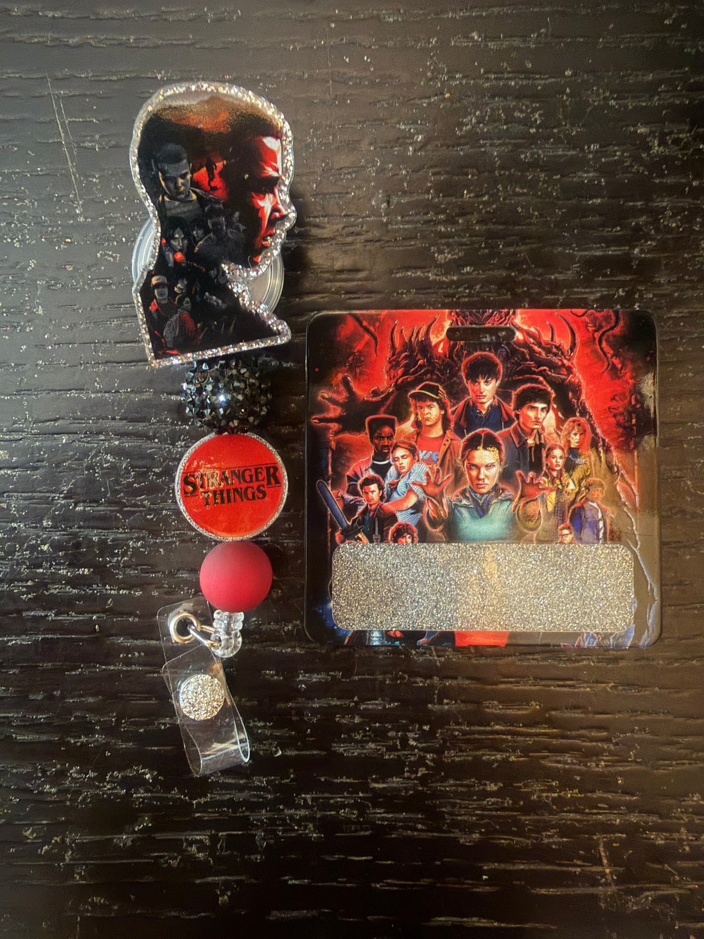 Stranger Things badge reel &  badge buddy
