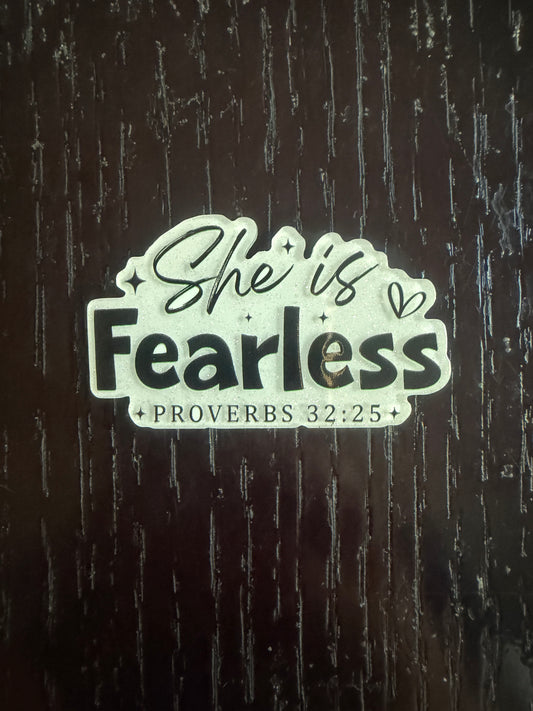 She is fearless badge reel