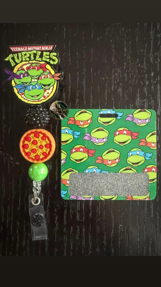 Ninja Turtles badge reel & badge buddy