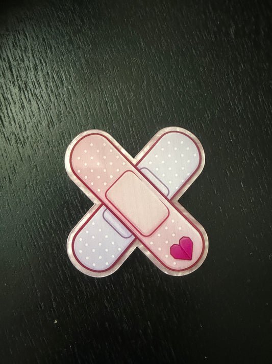 Bandaid badge reel
