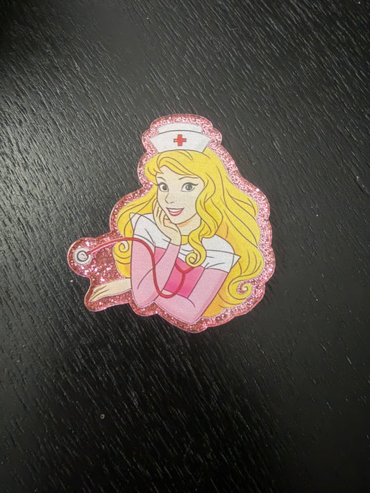 Princess Nurse badge reel