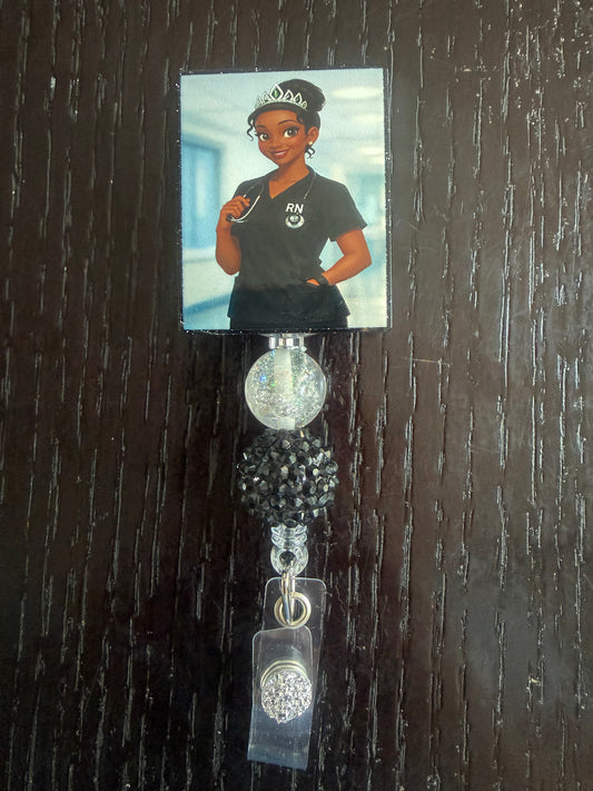 Princess Tiana RN badge reel