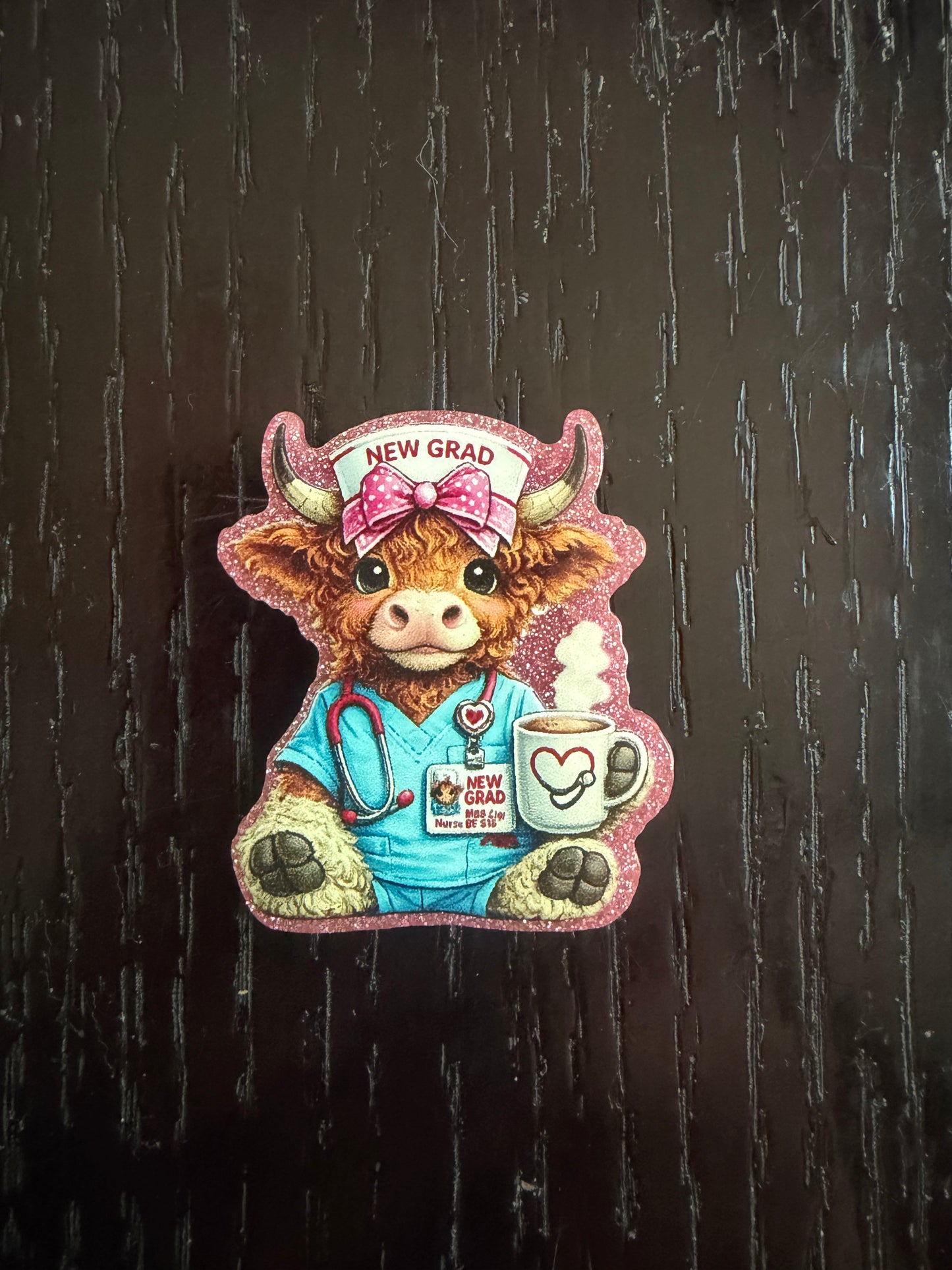 New Grad nurse badge reel