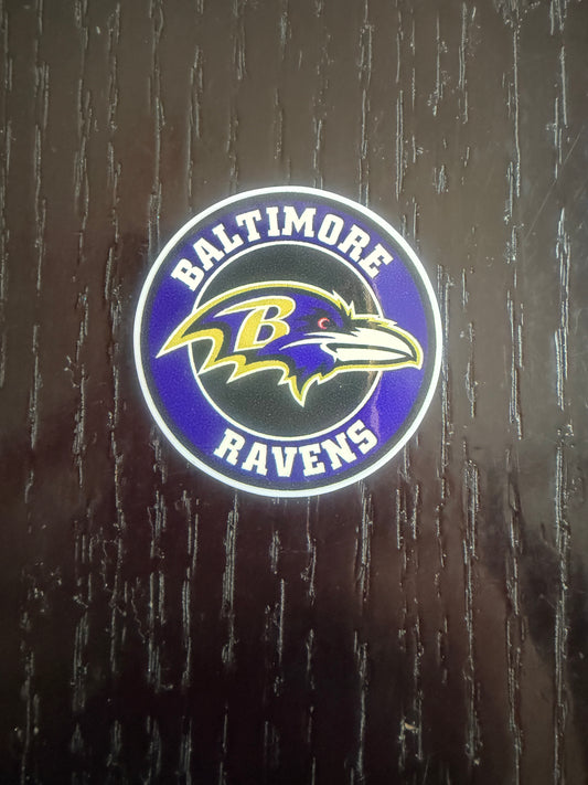 Ravens badge reel (no glitter)