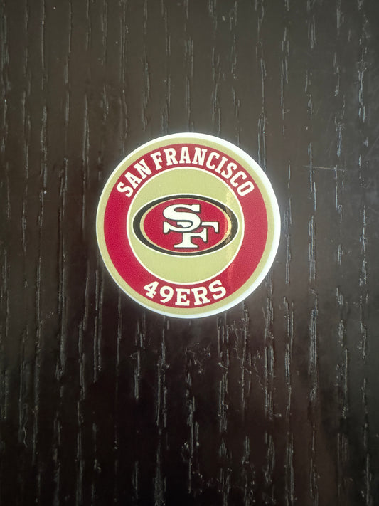 49ers badge reel (no glitter)