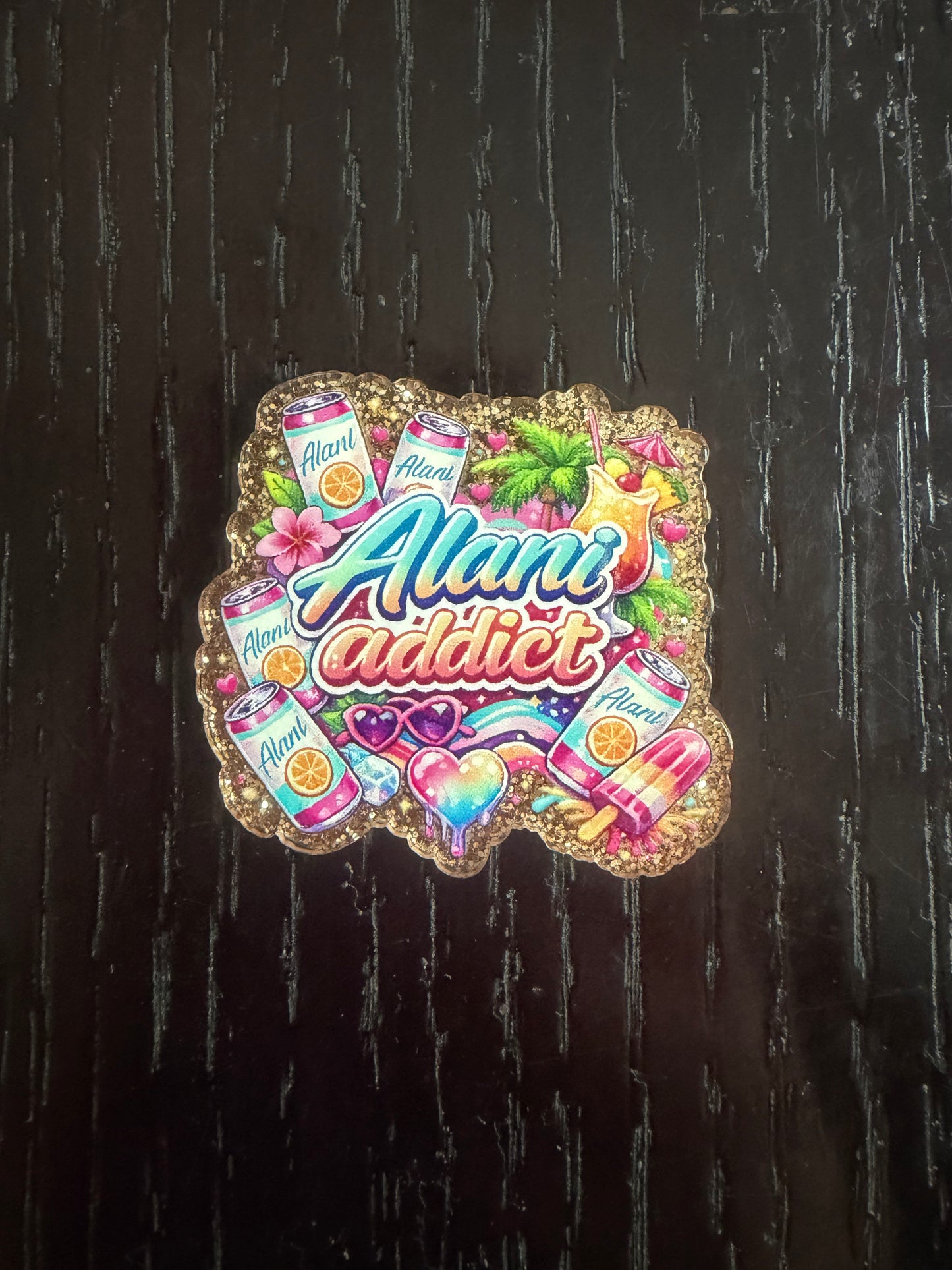 Alani Addict badge reel