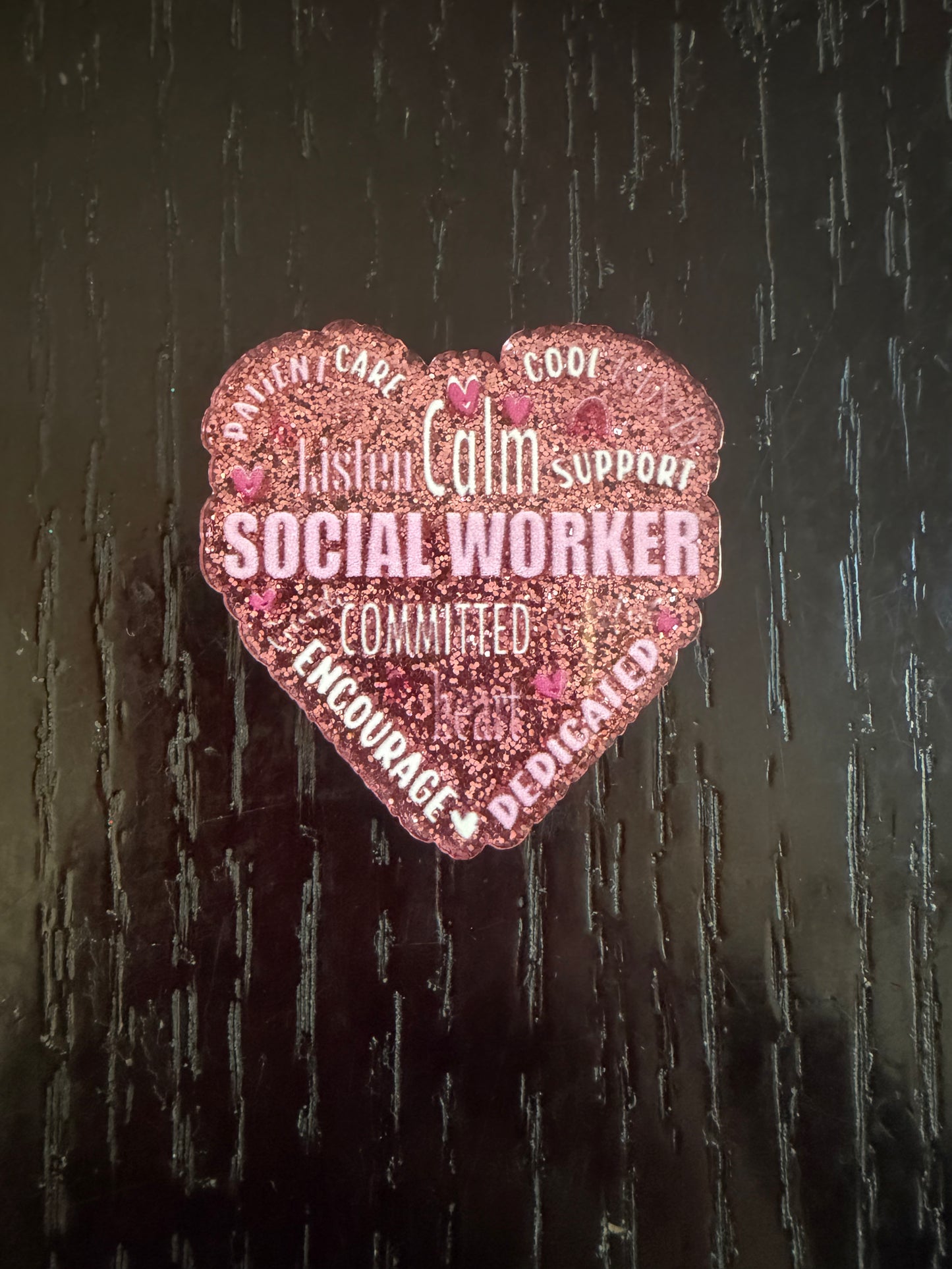 Social worker badge reel