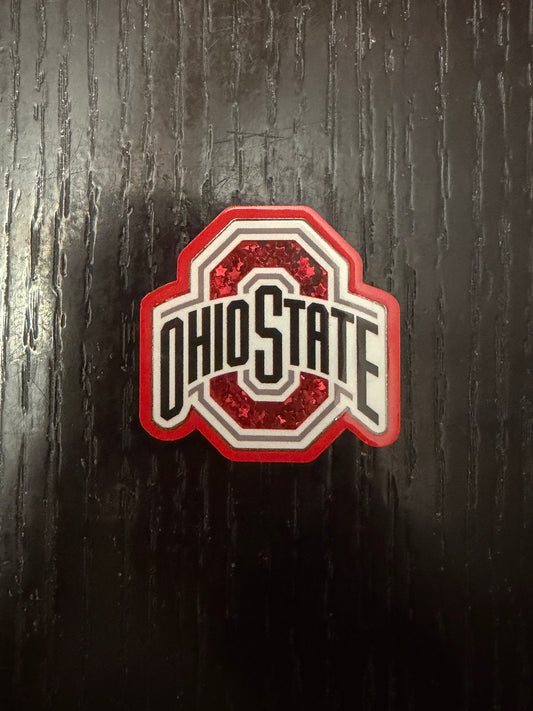Ohio State shaker badge reel