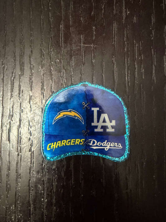 Chargers x Dodgers badge reel