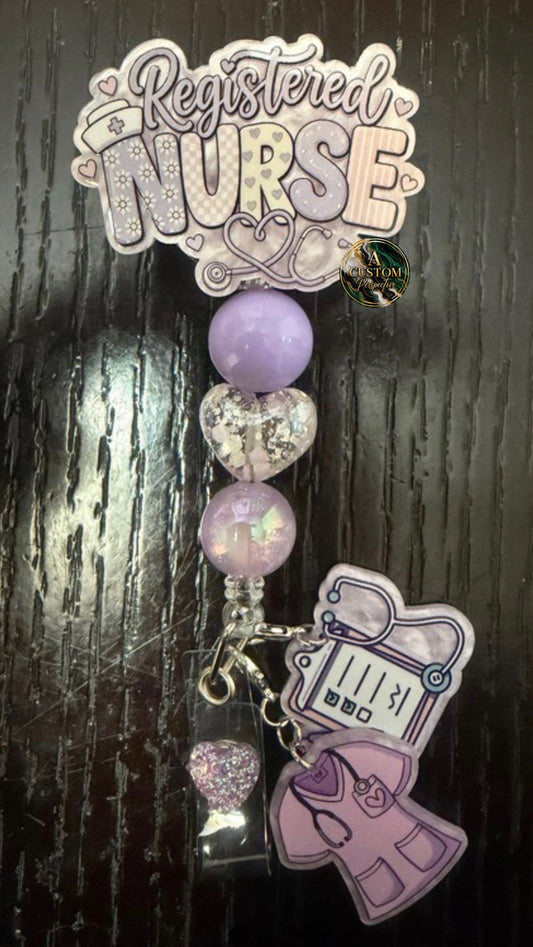 Registered nurse badge reel