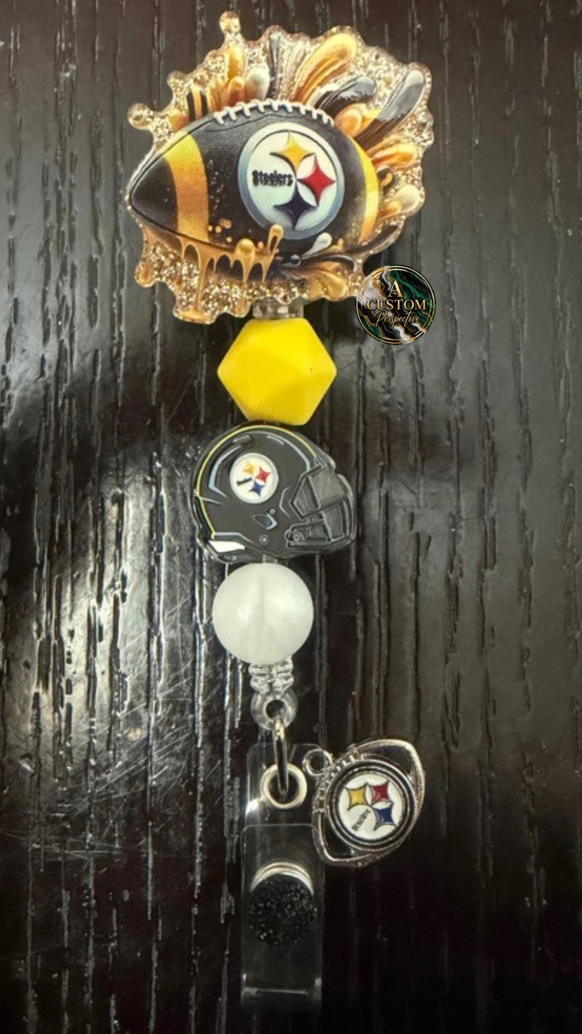 Steelers badge reel