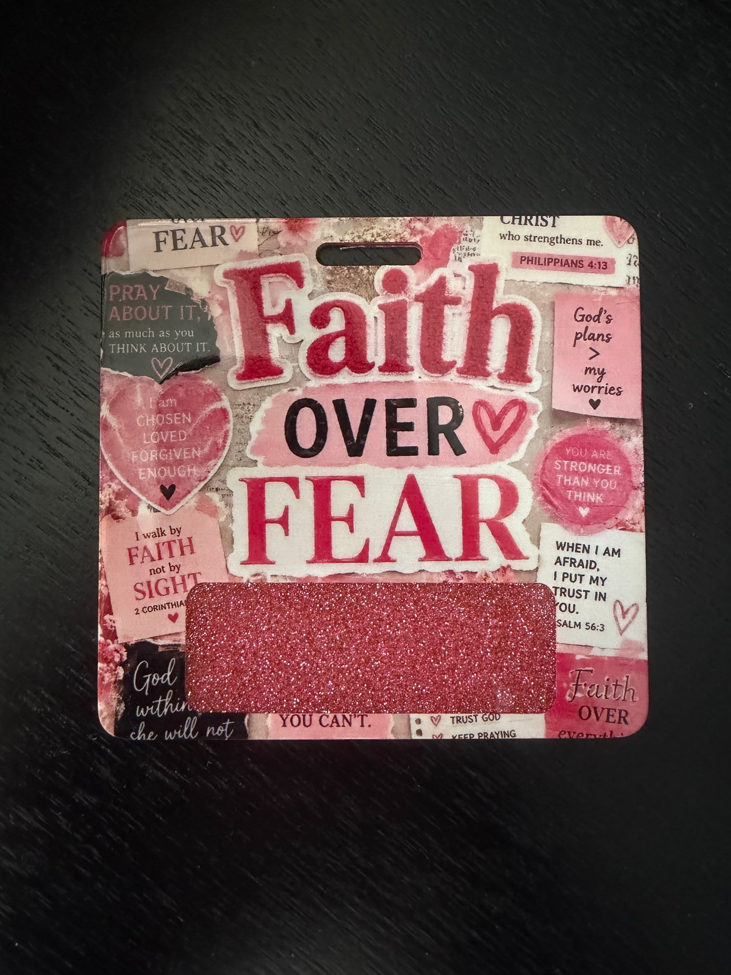 Faith over fear badge buddy
