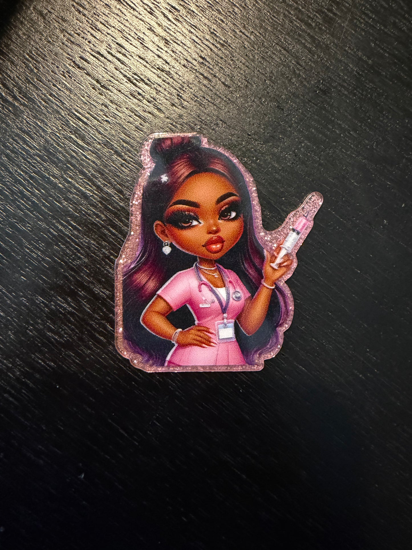 Medical woman badge reel