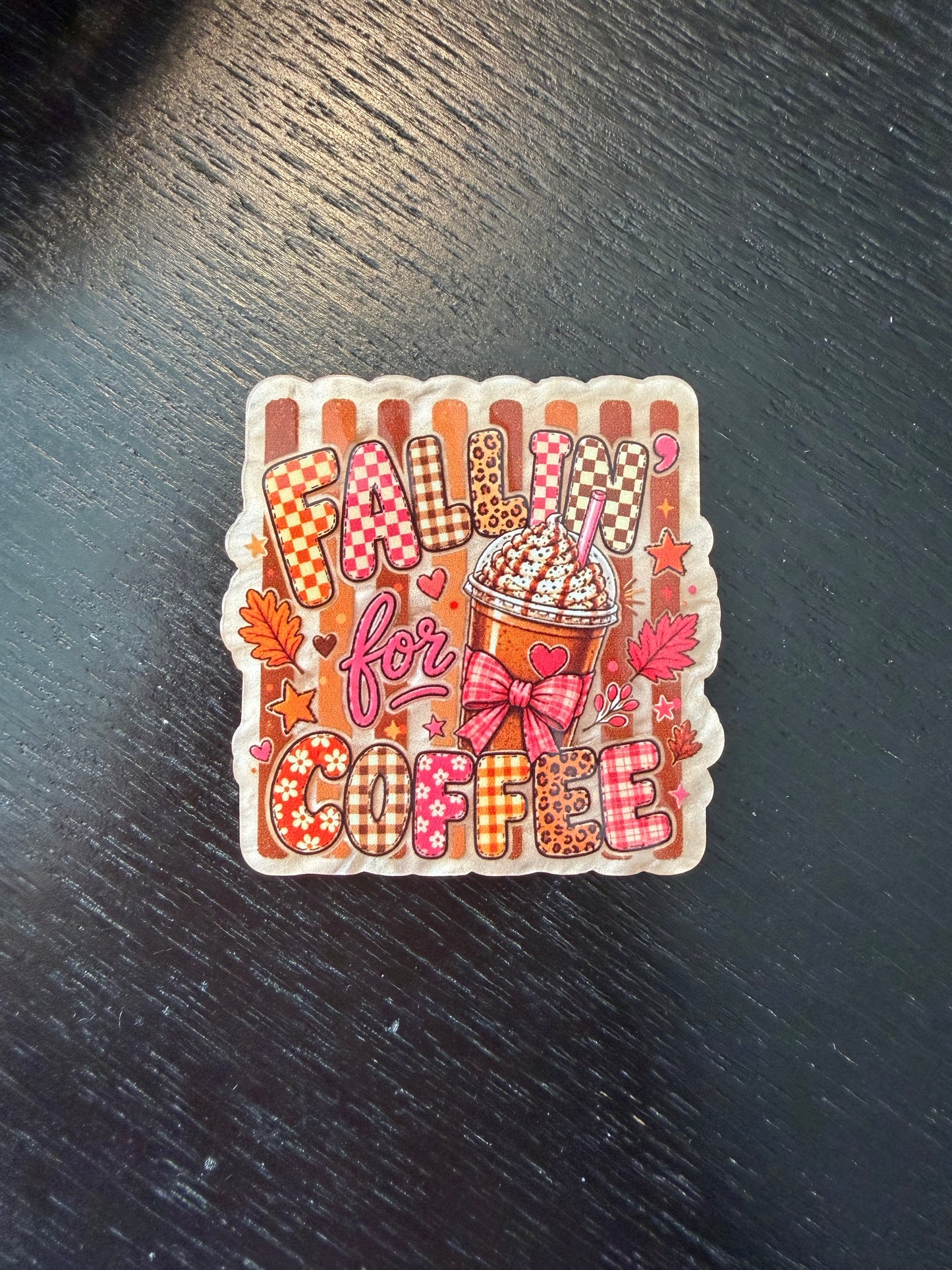 Fallin’ for coffee badge reel