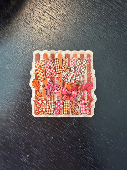 Fallin’ for coffee badge reel