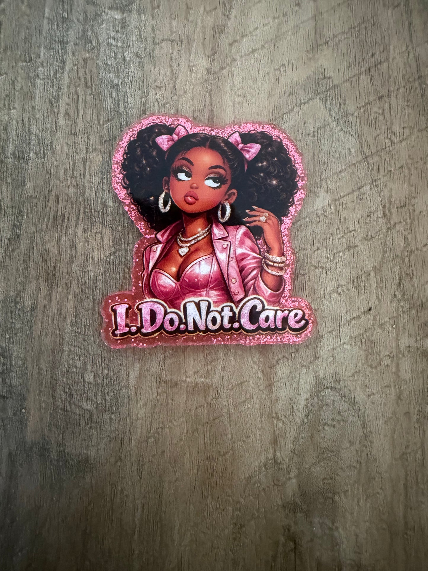 I do not care badge reel