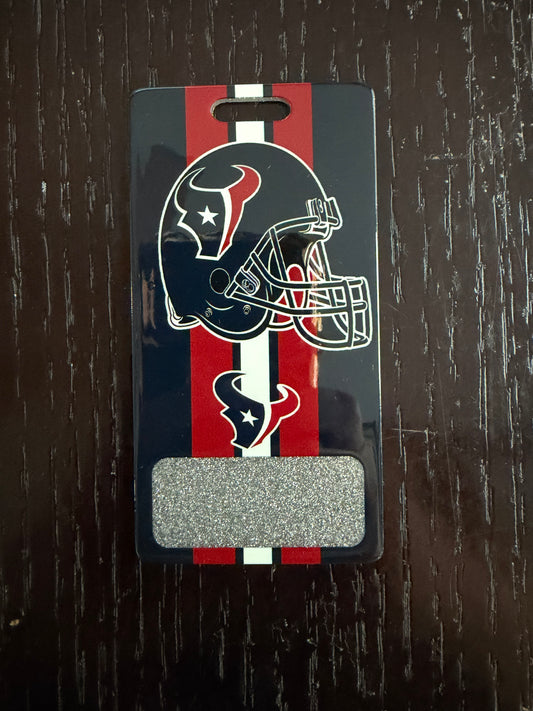 Texans vertical badge buddy