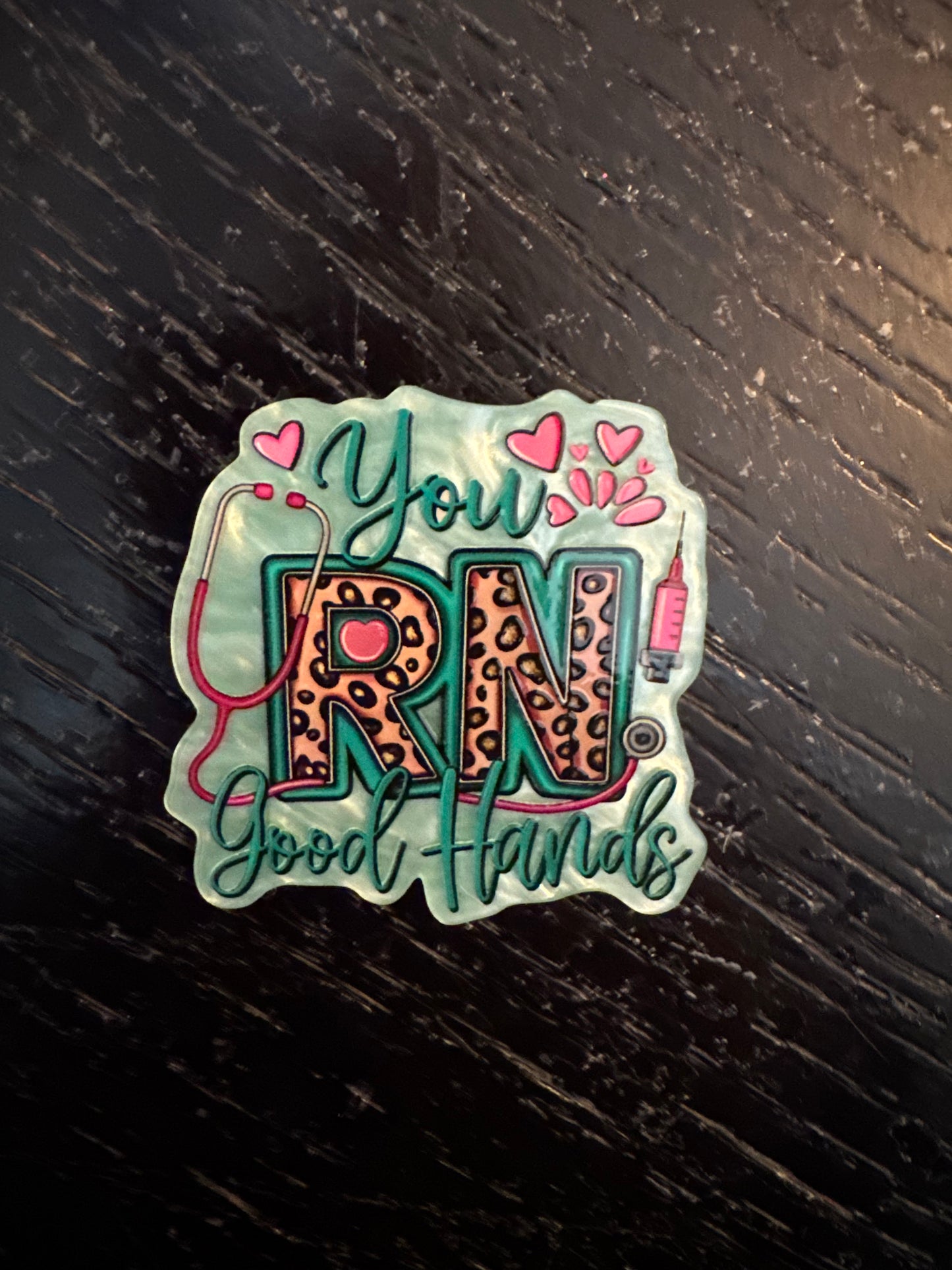 You RN good hands badge reel