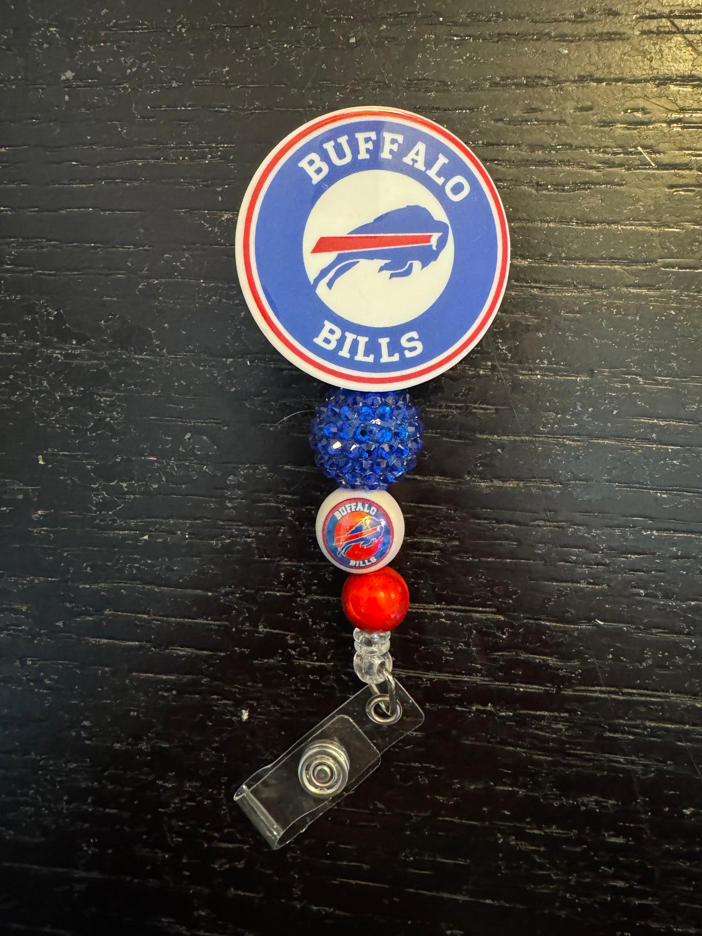 Buffalo Bills badge reel (no glitter)