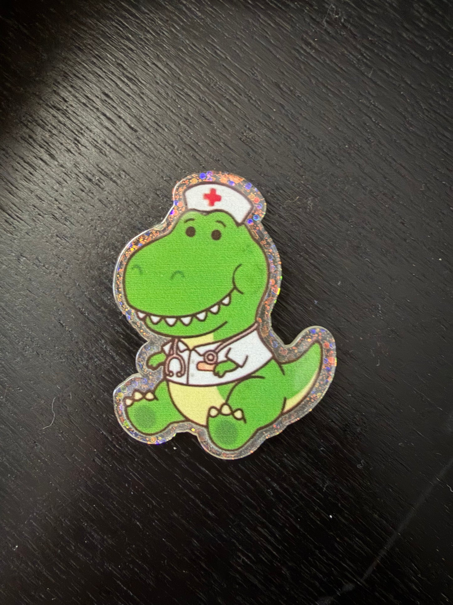 Toy Story (Rex) nurse badge reel