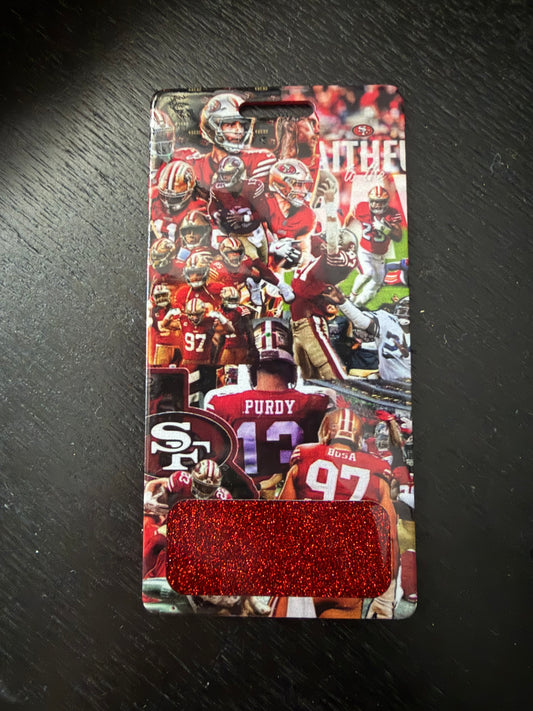 49ers vertical badge buddy