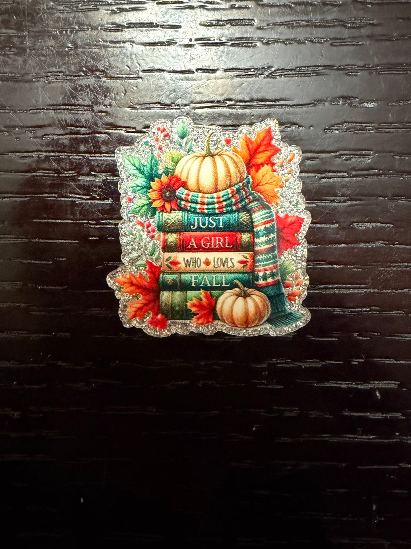 Just a girl who loves fall badge reel