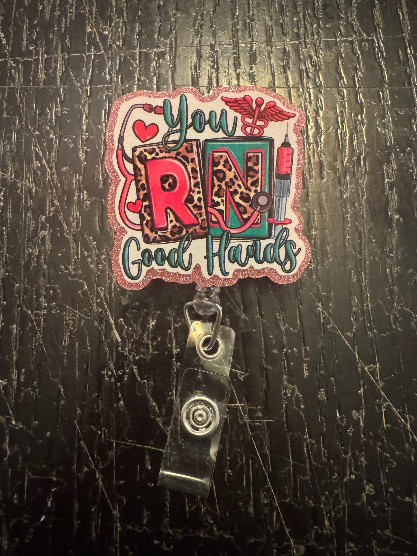 You RN good hands badge reel