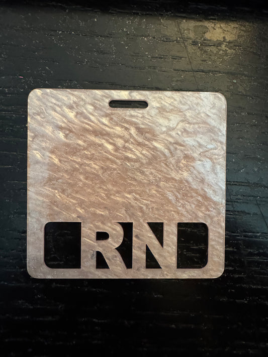 Light pink badge buddy