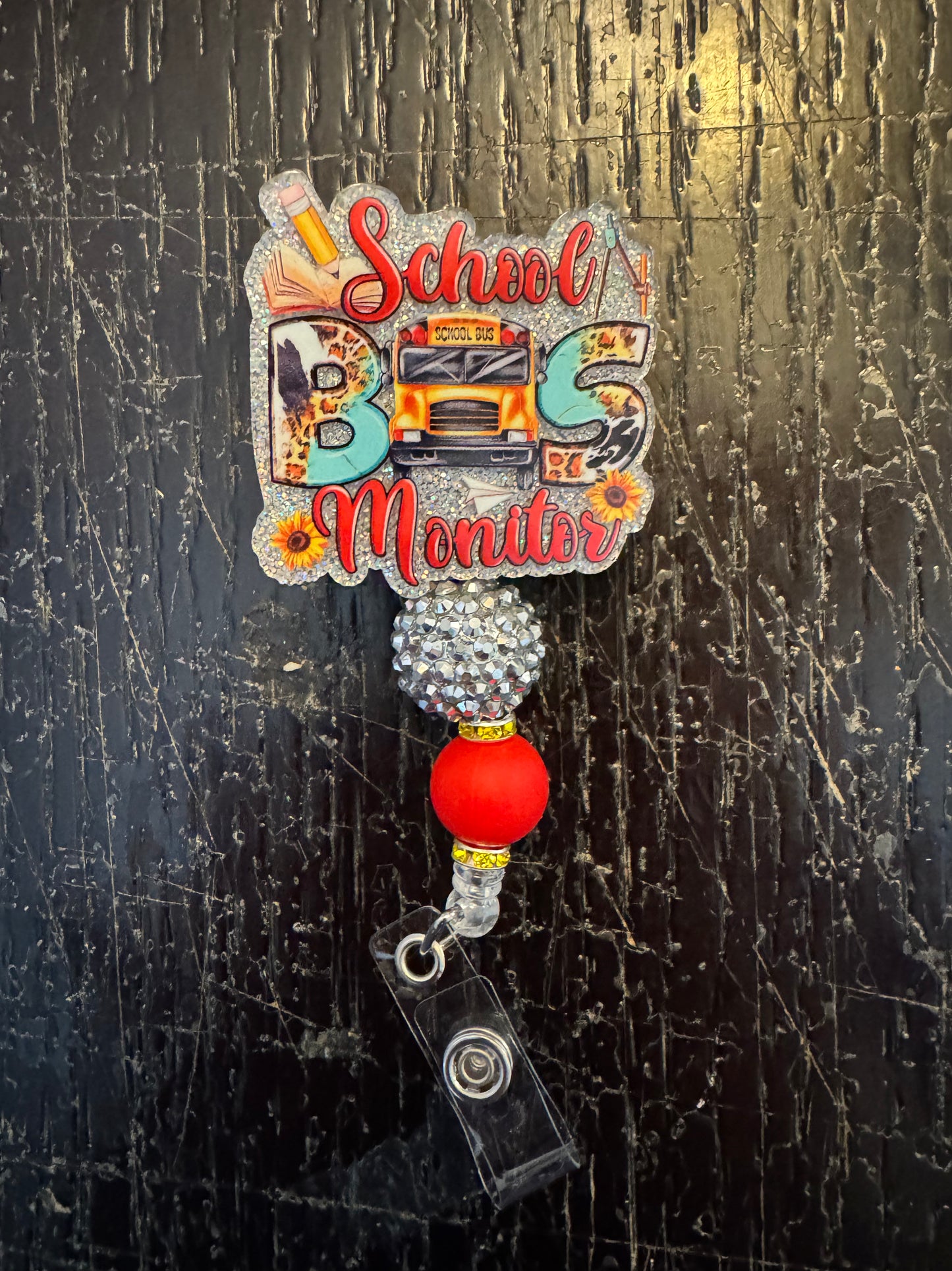 School Bus Monitor badge reel
