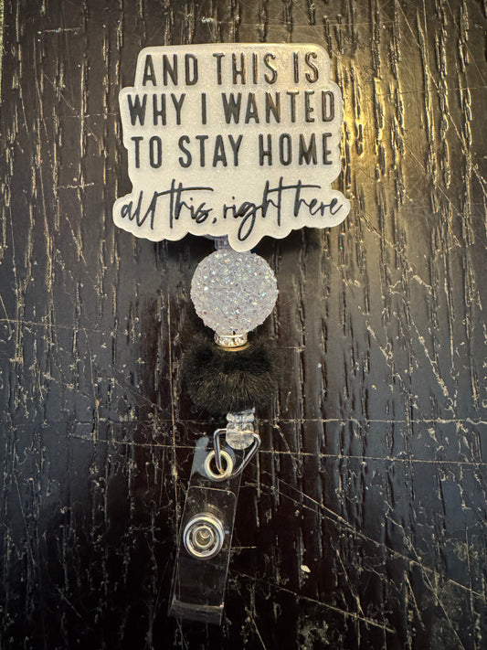 All this right here badge reel