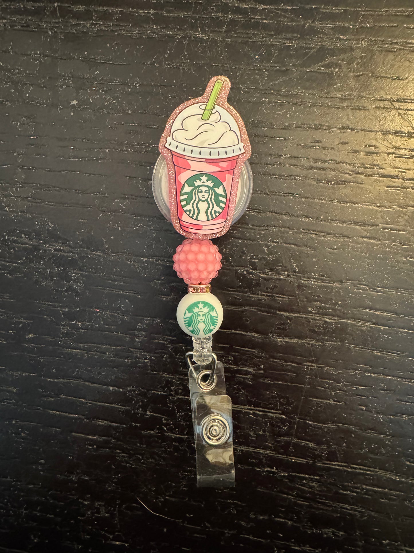 Starbucks coffee badge reel