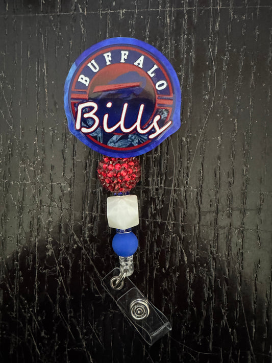 Buffalo Bills badge reel (no glitter)