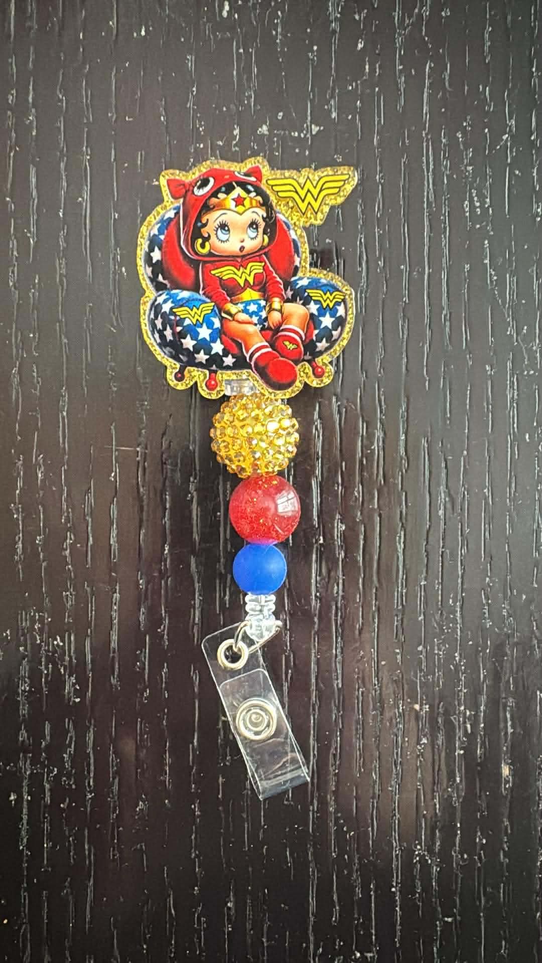 Betty boop badge reel